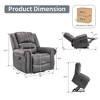 GlasFlength Accent Chairs Modern with Comfortable Seating for Living Room or Lounge Area Gray,38.6”*39”*41.3" - 2 of 4