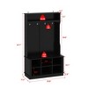 Famapy Entryway Hall Tree Storage Bench Shoe Rack - 3 of 4