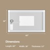 Vynxaria Modern Bathroom Mirror 5mm Copper Free Eco Silver Glass, 3 Color Temperatures, Anti-Fog, Dimmable Horizontal Vertical Mount - 3 of 4