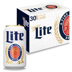 Miller Lite Beer - 30pk/12 fl oz Cans - 1 of 4