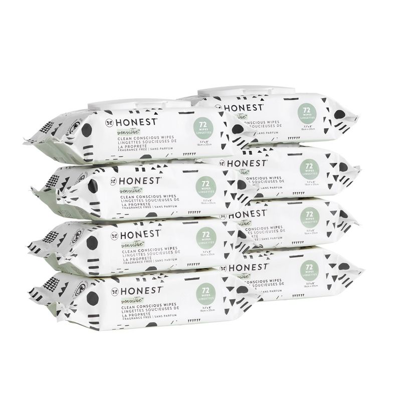 The Honest Company Plant-Based Baby Wipes made with over 99% Water - Pattern Play (Select Count), 3 of 10