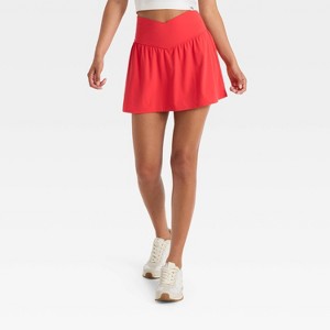 Women's High-Rise Crossover Waistband Skort - JoyLab™ - 1 of 4