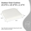 Aoodor Outdoor Dining Chair Cushions Set of 4, Waterproof Patio Furniture Seat Cushions, Outdoor Chair Pads with Ties - 3 of 4