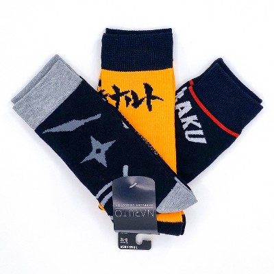 Naruto Shippuden Crew Socks - 3pk