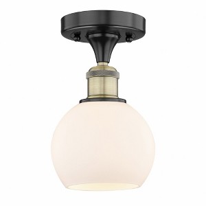 Athens - 1 Light Semi-Flush Mount In Industrial Style-8.88 Inches Tall and 6 Inches Wide - 1 of 1