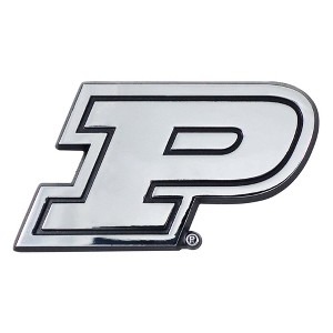 NCAA Purdue Boilermakers University 3D Chrome Metal Emblem - 1 of 3