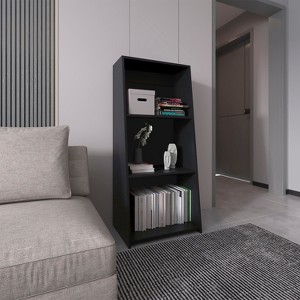 NicBex Bookcases for Living Room Modern 47" H 3 Tier Storage Cabinet Bookshelf Compact Design Bookcase for Small Spaces Office Home - 1 of 4