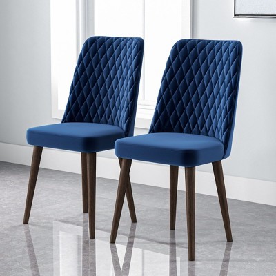 NicBex Mid Century Modern Dining Chairs Set of 2 with Upholstered High Back,Stylish Accent Chairs for Dining Room,Kitchen,Office