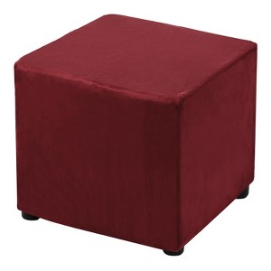 Unique Bargains Elastic Living Room Bedroom Square Foot Stool Cover - 1 of 4
