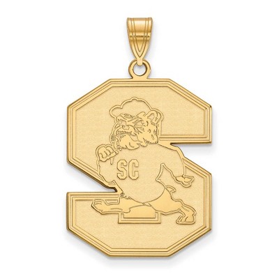Black Bow Jewelry 14k Yellow Gold South Carolina State Bulldogs NCAA Extra Large Pendant