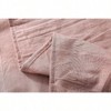 100 Washed Cotton Duvet Cover, 48x72 Inches, Dust Pink, 8 Ties, Zipper on Long Side - 4 of 4