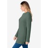 Woman Within Plus Size Waffle Thermal Sweatshirt - 4 of 4