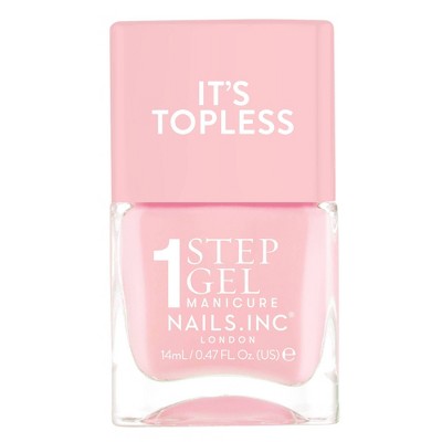 Nails.INC It’s Topless, 4-in-1 Base Coat, Treatment, Color and Top Coat 1-Step Gel Nail Polish - 0.47 fl oz