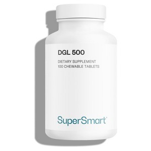 SuperSmart DGL Supplement 3000mg per Day - Deglycyrrhizinated DGL Liquorice Root Extract - Orange Flavor| Non-GMO & Gluten Free - 100 Chewable Tablets - 1 of 1