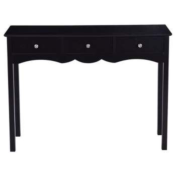 Tangkula 3-Drawer Console Table Hall table Side Table Desk Accent Table Entryway
