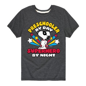 Boys' - Peanuts - Preschooler By Day Short Sleeve Graphic T-Shirt - 1 of 4
