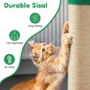 Heynemo Indoor Cat Scratching Post: 22 in Tall Cat Scratcher with Natural Sisal Rope, Cute Monster Design Kitty Pet Tower with Sturdy Wood Base - 4 of 4