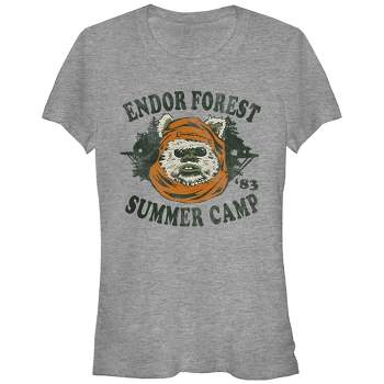 Juniors Womens Star Wars Ewok Summer Camp T-Shirt