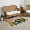 HomeRoots 36" X 72" Brown Green And White Christmas Trees Outdoor Coir Door Mat - 2 of 4