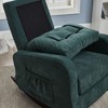 Modern Rocking Chair Accent Chair, Lazy Recliner Comfortable Fabric Leisure Sofa With Side Pockets For Bedroom Coffee Shop Office - 2 of 4