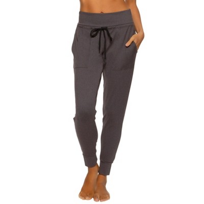 Inerzia 2 Pack Womens Joggers With Pockets High Waist Yoga Pants For Gym  And Workout Black And Charcoal X-large : Target