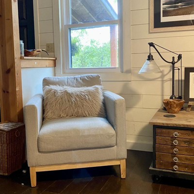 Woodland Hills Wood Base Sofa Light Gray - Threshold™ Designed With Studio  Mcgee : Target