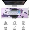 Wikineon Gaming Mouse Pad, Large Mouse Pad, Non-Slip 4mm Laptop Gaming Desk Pad, Waterproof Desk Pad for Gaming, Office and Home (31.49'' x 11.8'') - 3 of 4
