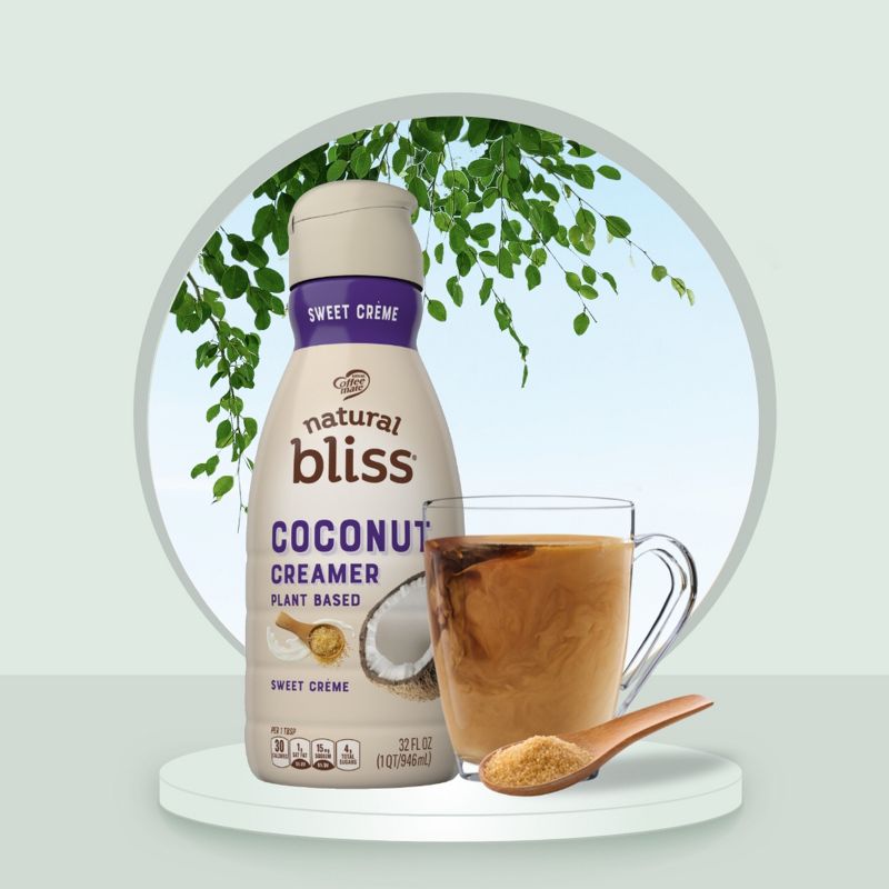 Coffee mate Natural Bliss Plant Based Sweet Creme Coconutmilk Creamer - 1qt, 2 of 10