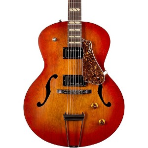 Godin 5th Avenue Jumbo HB Hollowbody Electric Guitar Memphis Sun - 1 of 4