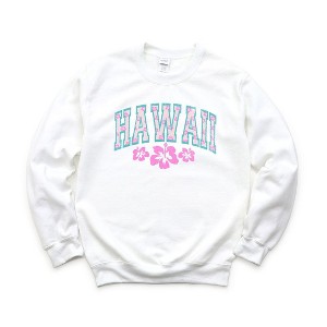 Simply Sage Market Women's Graphic Sweatshirt Hawaii Varsity Grunge - 1 of 3