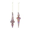Melrose Irredescent Glass Finial Ornament (Set of 12) - 2 of 4