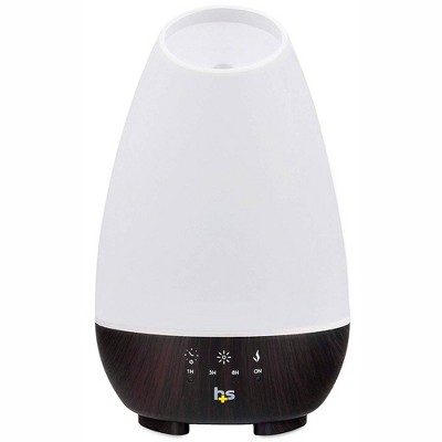 HealthSmart Aromatherapy Diffuser Cool Mist Humidifier for Essential Oils - White
