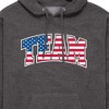 Men's - Instant Message - American Flag Team Graphic Fleece Pullover Hoodie - 2 of 4