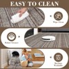 Area Rug, Home Decor Modern Minimalist Striped Rug - Washable Foldable Thin Carpet, Stain Resistant Reinforced Edge Non-Slip - 3 of 4