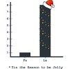 Junior's Design By Humans Christmas Carol Bar Graph By Bethcentral T-Shirt - 2 of 3