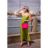 Pristine Satin Strap Triangular Block Heel Sandals Women - 2 of 4