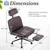 Karl Home | 24.41 inch White Task Office Chair - 4 of 4