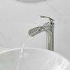 BWE Waterfall Single Hole Single Handle Bathroom Vessel Sink Faucet With Drain Assembly - 3 of 4