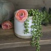 VIP Ceramic 5 in. White Color Block Planter - 3 of 4