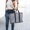 CleverMade Collapsible 30L Tote LUXE Heather Gray/Black - 3 of 4