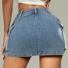 LEVEN SIXTEEN Denim Mini Low Waist Jean Skirt - 2 of 3