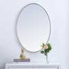 Elegant Lighting Metal frame oval mirror 34 inch in silver - 2 of 4