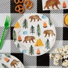 Blue Panda 80 Pack Camping Plates for 1st Birthday Party Decorations, One Happy Camper (7 In) - 2 of 4