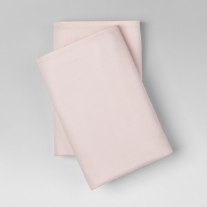 Standard 300 Thread Count Modern Solid Pillowcase Set Belle Pink - Project 62 + Nate Berkus