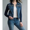 Women's Cobalt Sparkle Cable Knit Sleeve Jacket - TEMPO PARIS - 3 of 3