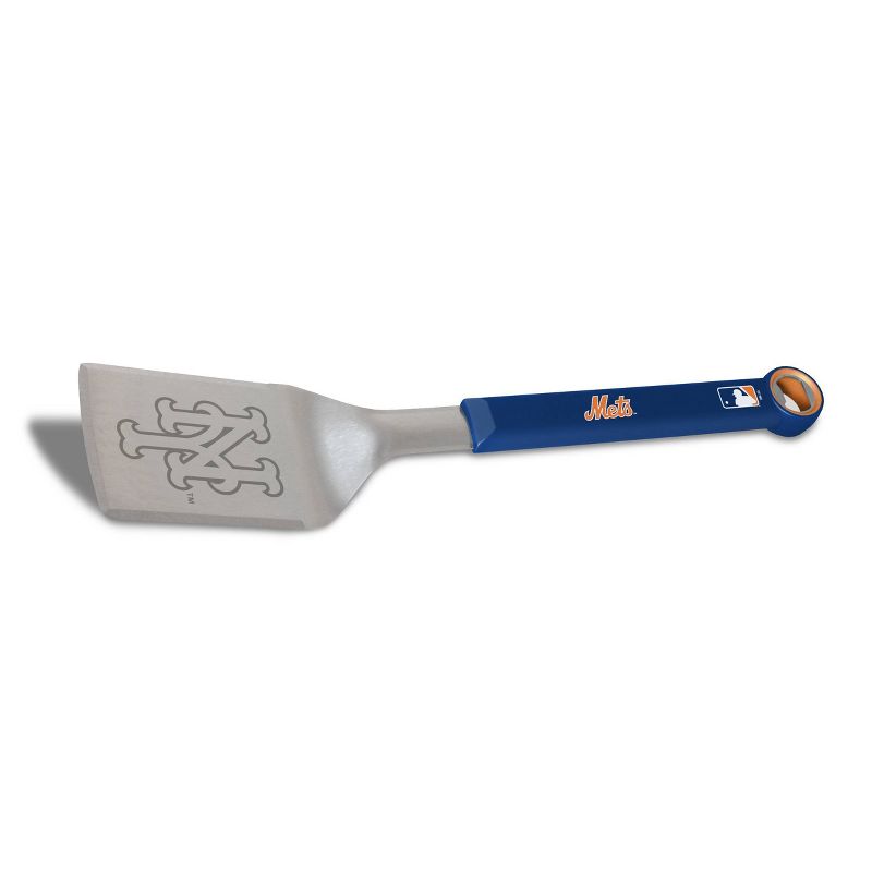 MLB New York Mets Stainless Steel BBQ Spatula with Bottle Opener, 2 of 5