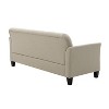 Hilda 73"Wide Living Room sofa with Flared Arms | ARTFUL LIVING DESIGN-BEIGE - 4 of 4