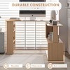 NicBex L Shaped Corner Desk 360 Degree Rotating Home Office Desk with Storage Shelves for Living Room, Study - 2 of 4