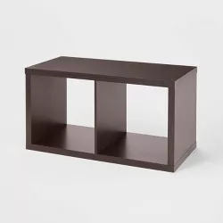 2 Cube Organizer Espresso - Brightroom™