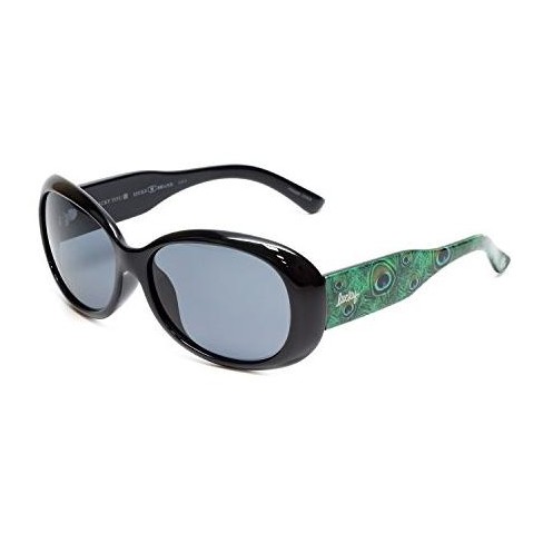 Lucky Brand Del Mar Ladies Oversized Designer Sunglasses In Black/multi ...